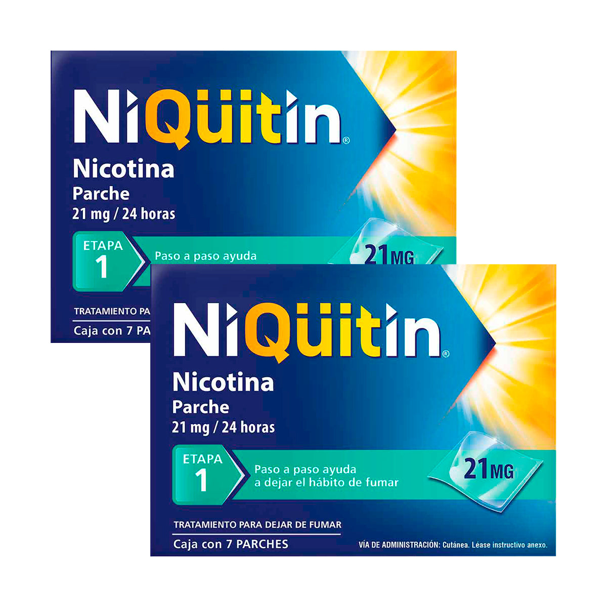 Niquitin Etapa 1 - 2 Pack Tratamiento Para Dejar De Fumar