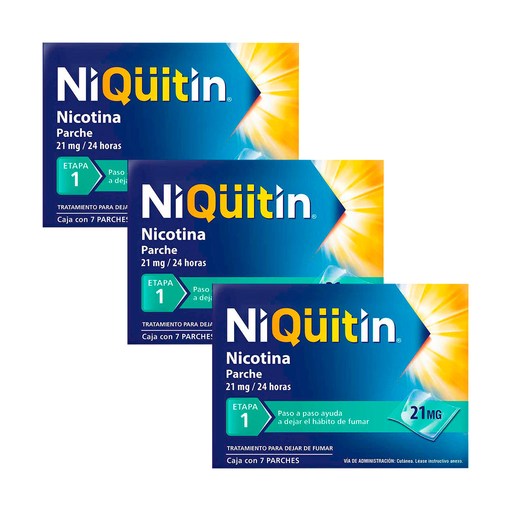Niquitin Etapa 1 - 3 Pack Tratamiento Para Dejar De Fumar