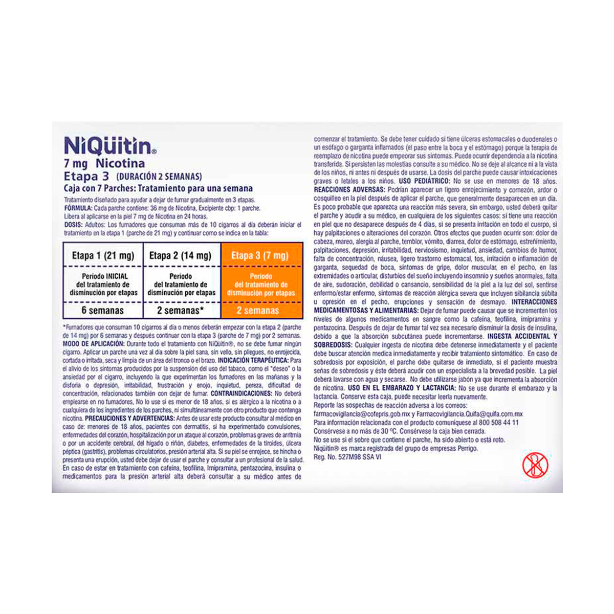 Niquitin Etapa 3 - 2 Pack Tratamiento Para Dejar De Fumar