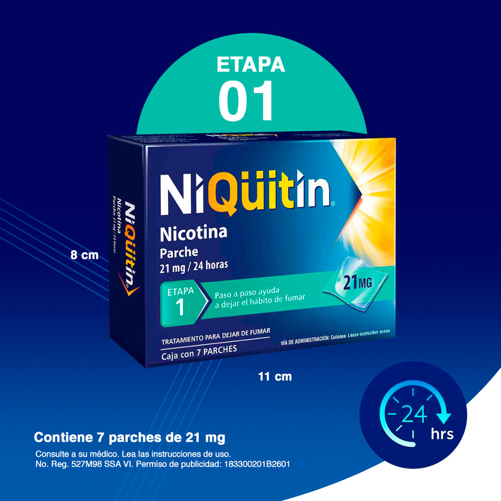 Niquitin Etapa 1 - 3 Pack Tratamiento Para Dejar De Fumar